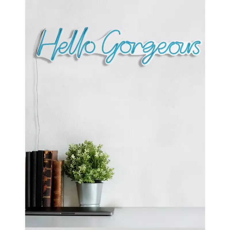 LED dekore për muri Hello Gorgeous-Blue