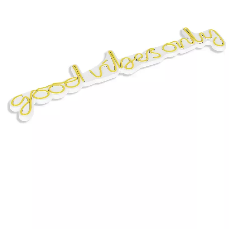 LED dekore për muri Good Vibes Only-Yellow