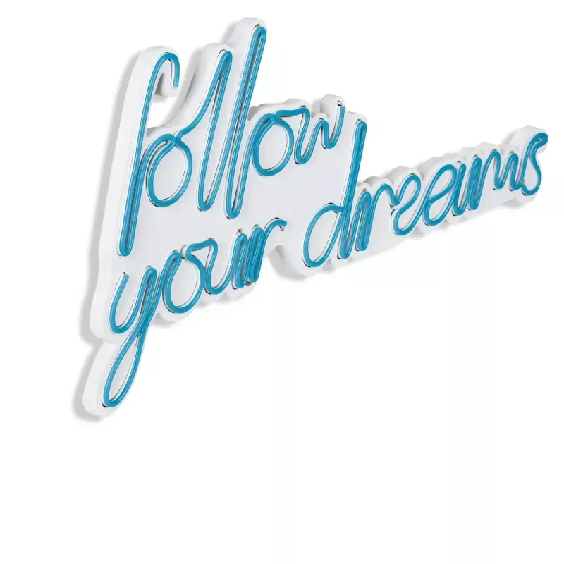 LED dekore për muri Follow Your Dreams-Blue