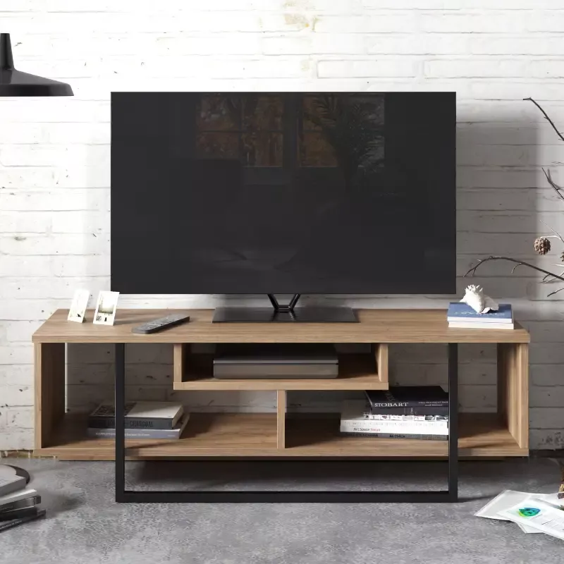 TV Komoda Makassar Walnut Black