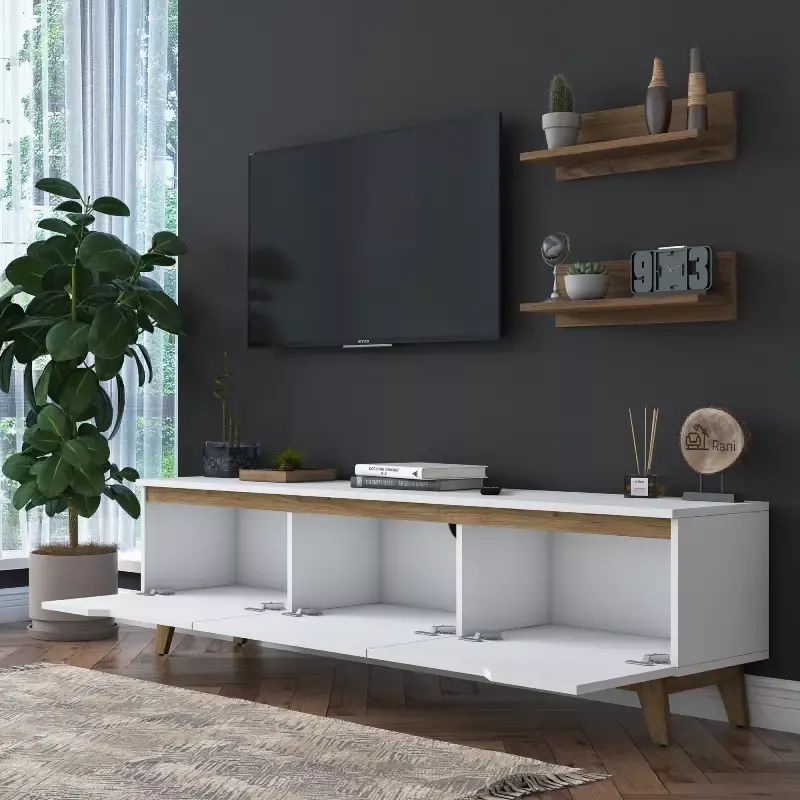 TV Komoda Maluku White Walnut