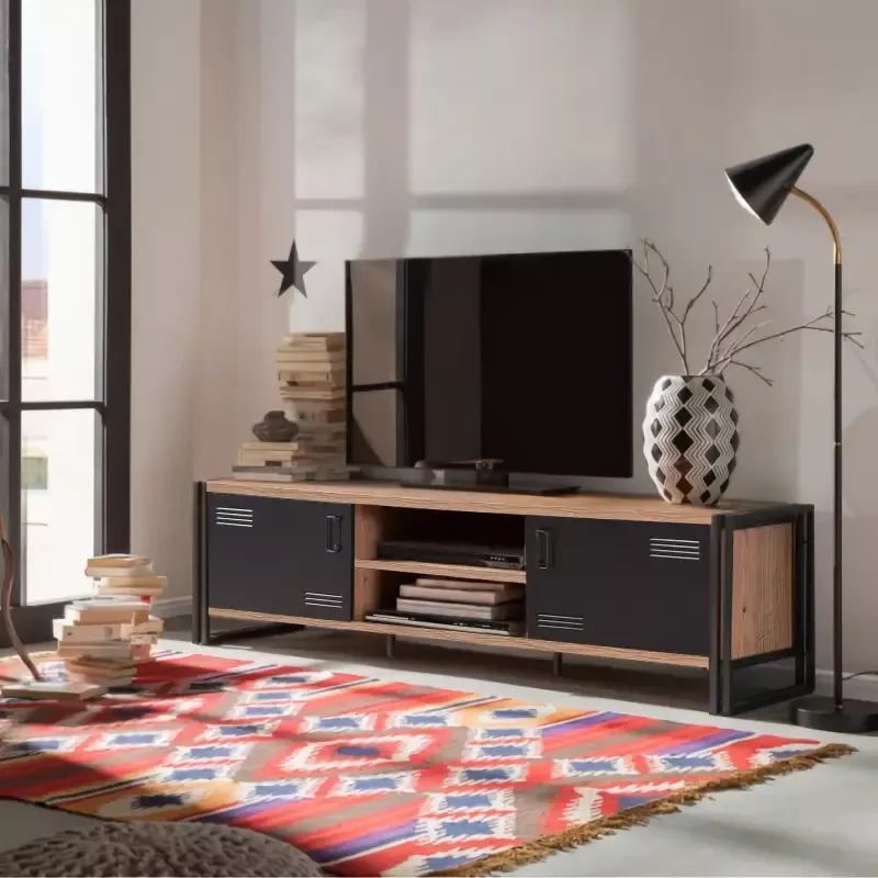 TV Komoda Nias-Atlantic Pine Black