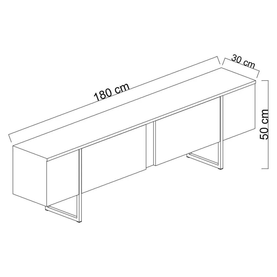 TV Komoda Milwaukee antracit